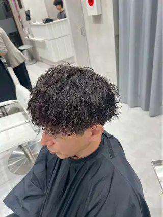 パーマ メンズ 安澤 陽向のヘアスタイル