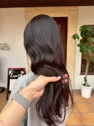 ロング カラー 道添 怜奈のヘアスタイル