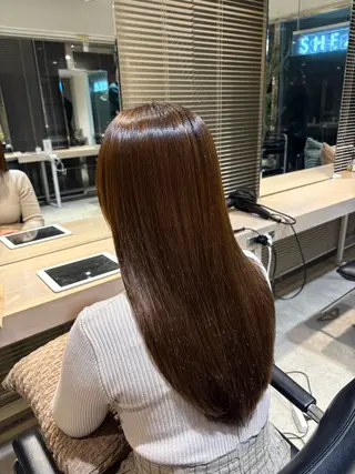 ロング パーマ SHEA /縮毛矯正 イソダハルカのヘアスタイル