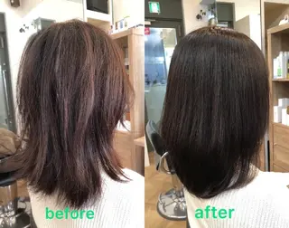 ミディアム カラー 【うねり・広がり専門 】⭕イトムラのヘアスタイル