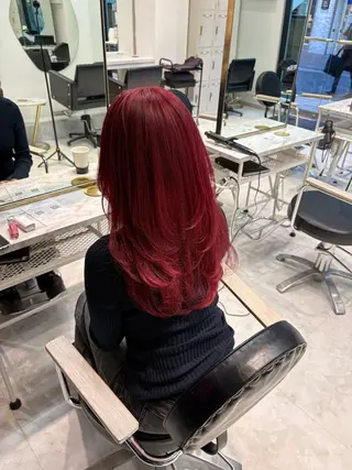 ロング カラー 色落ち綺麗🩰ハイ トーン🎀RINKAのヘアスタイル