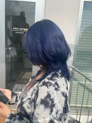 ミディアム カラー 松井 悠希のヘアスタイル
