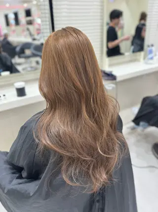 ロング カラー 🤎モテ髪&透明感 ミルクティー🥣🤎のヘアスタイル