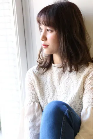 ミディアム メンズカットパーマ 似合わせカット 小林のヘアスタイル