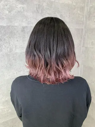 ミディアム カラー 河野 有希のヘアスタイル