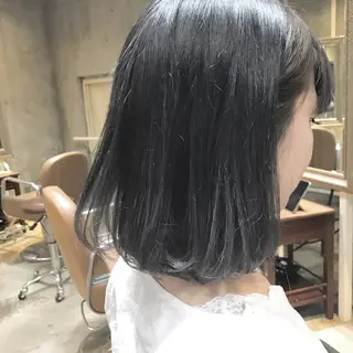 ミディアム カラー パーマ ヘアアレンジ メンズ キッズ ネイル マツエク・マツパ サロンドミルク 渋谷高比良のヘアスタイル