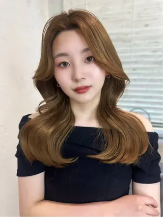 ヘアアレンジ のあ🍀ヘアカラー/ 透明感/アレンジのヘアスタイル