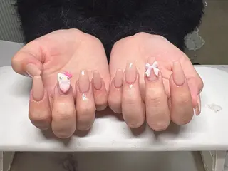 ネイル Chiara 長さだしのネイルデザイン