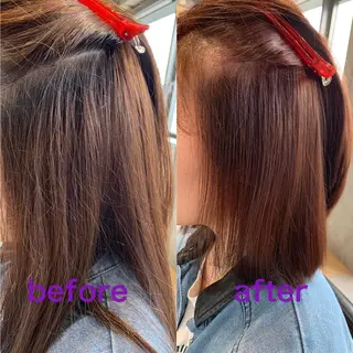 セミロング パーマ Ｋ Ｋのヘアスタイル