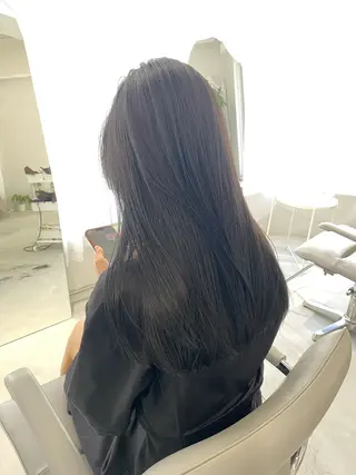 セミロング カラー パーマ 中田 敏明のヘアスタイル