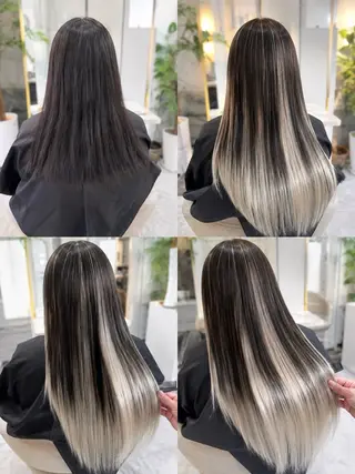ロング カラー 佐伯 りょうのヘアスタイル