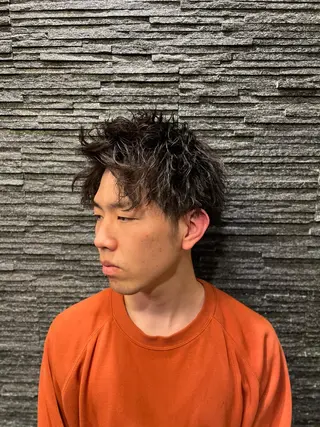 ショート ヘアアレンジ メンズ 代表 武田晃英のヘアスタイル