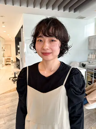 ショート パーマ パーマ / ボブ /ショート 谷口 陸のヘアスタイル