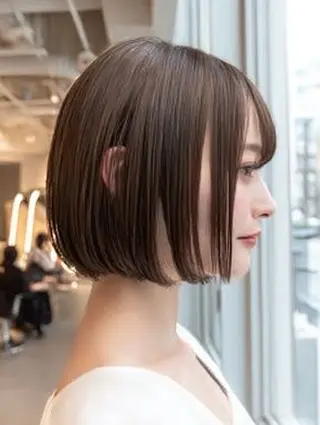 ショート カラー 🍒モテ暖色カラー × うる艶✧ ゆなのヘアスタイル