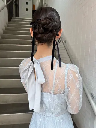 ヘアアレンジ ヘアセット chamoのヘアスタイル