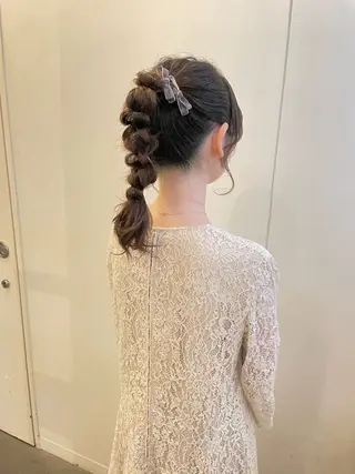 ミディアム ヘアアレンジ 谷川 未来のヘアスタイル