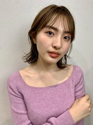 ミディアム appiis 柳田葵　横浜のヘアスタイル