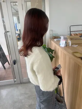 ミディアム カラー 髪質改善が得意✨ 榎本亜衣のヘアスタイル