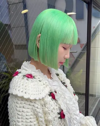 ショート ★心斎橋お洒落カラー ちどり★のヘアスタイル