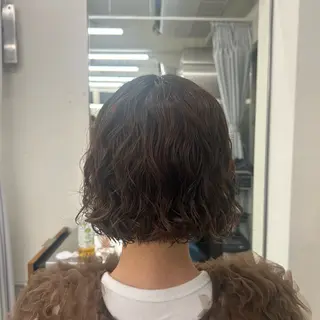 ミディアム パーマ レディース/ボブ パーマ/ 田中育斗のヘアスタイル