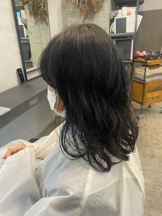ロング パーマ やました もえかのヘアスタイル