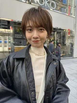 ショート 髪悩み解決ショート ✄山嵜菜織のヘアスタイル
