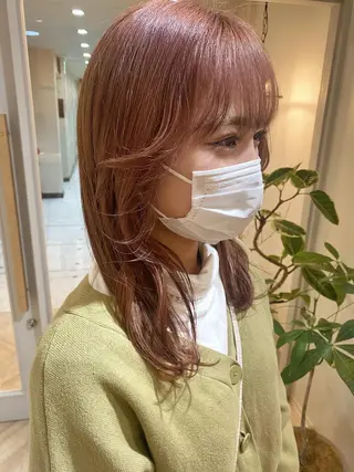 セミロング カラー 美髪/透明感カラー reikoのヘアスタイル