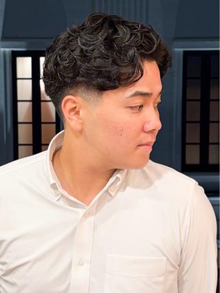 ショート パーマ メンズ 三宮メンズカット ヨシイッキのヘアスタイル