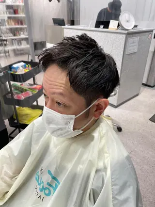 メンズ 京都河原町 メンズパーマ助川龍哉のヘアスタイル