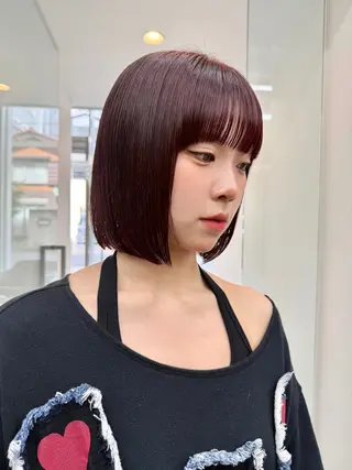 ミディアム カラー 吉川 未佑のヘアスタイル