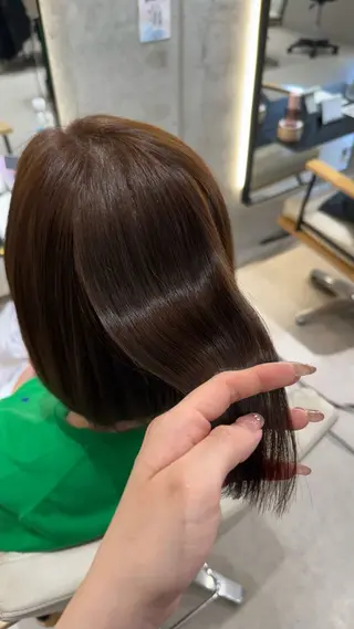ミディアム カラー 松本 沙良のヘアスタイル
