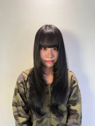 ロング ⚡️メンズ高支持⚡️ 知念夢華のヘアスタイル