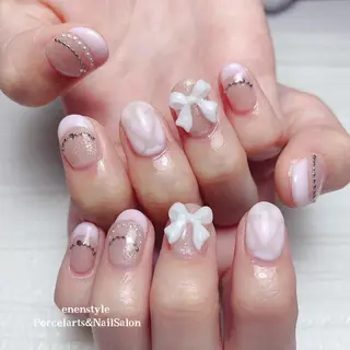 ミディアム ネイル 🐾enen style 🐾のネイルデザイン