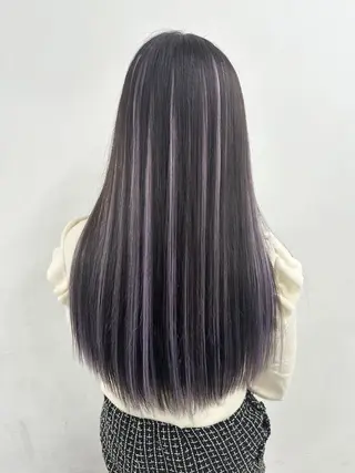 ロング カラー ヘアアレンジ エクステ¥5000 LuciAカラーのヘアスタイル