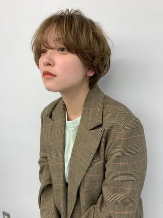 ショート カラー 👑満足度1000% 重村 春奈👑のヘアスタイル