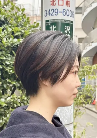 ショート カラー ショート/ボブ /髪質改善/内山翔太のヘアスタイル