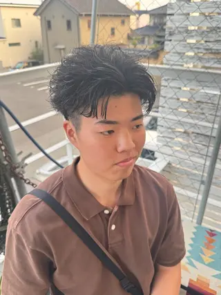 ショート パーマ メンズ メンズ特化サロン ユウヘイのヘアスタイル