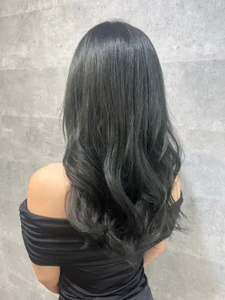 ロング カラー 紫音 cutwells郡山のヘアスタイル