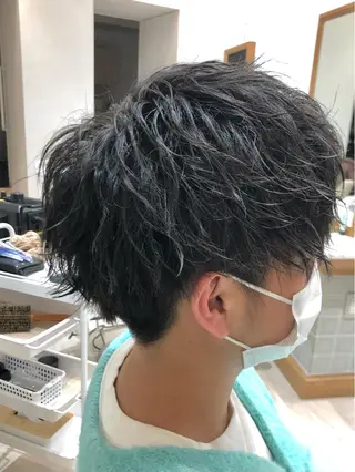 ショート パーマ メンズ 小林 優太 メンズパーマ✨のヘアスタイル