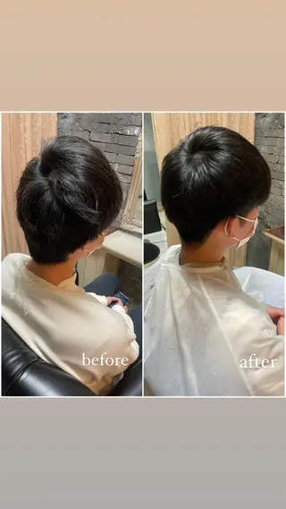 ショート 山岸 朱里のヘアスタイル