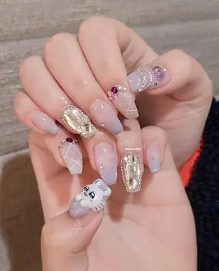 ネイル 3dパーツ/流行り 👧shushu❤️のネイルデザイン