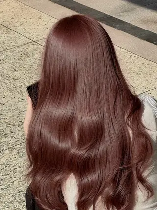 ロング カラー トレンド🇰🇷韓国 スタイル🤍りんのヘアスタイル