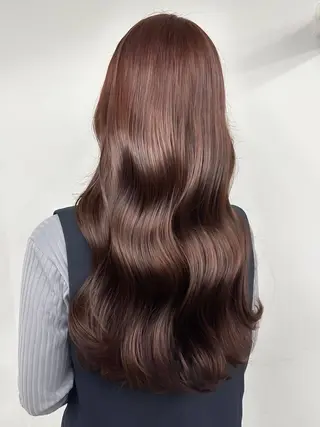 ロング 艶カラー⛄️💙 ゆきなのヘアスタイル