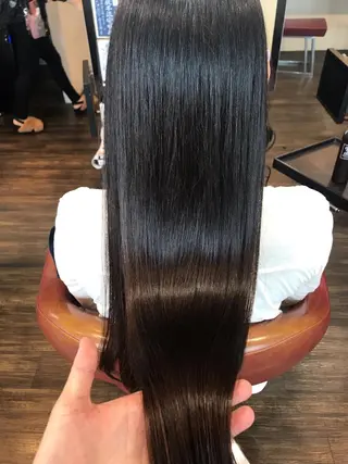 ロング 縮毛矯正/ 髪質改善 /ショート 圍 崇行のヘアスタイル