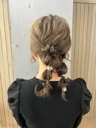 セミロング ヘアアレンジ Sachiko ❤︎Pressのヘアスタイル