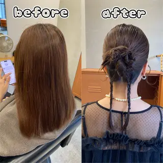 ミディアム ヘアセット｜ 金山｜ｋａｎａのヘアスタイル