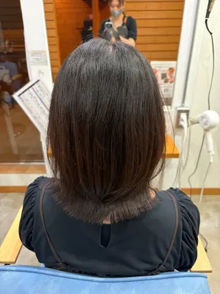 ミディアム 似合わせカット/艶髪 カラー/ AKARIのヘアスタイル