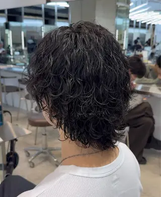 パーマ メンズ レイヤー✖️韓国 🇰🇷/藤藪孝太のヘアスタイル