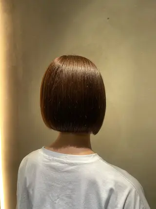 ショート ボブ／メンズパーマ 琢磨のヘアスタイル
