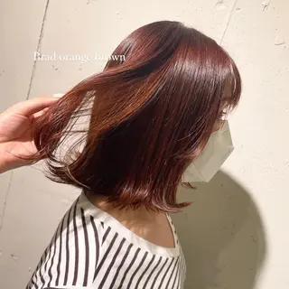 ミディアム 山岸 朱里のヘアスタイル